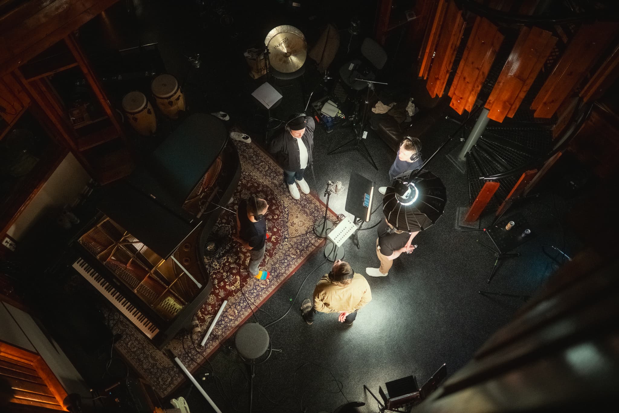 Stuðlabandið í upptökuver