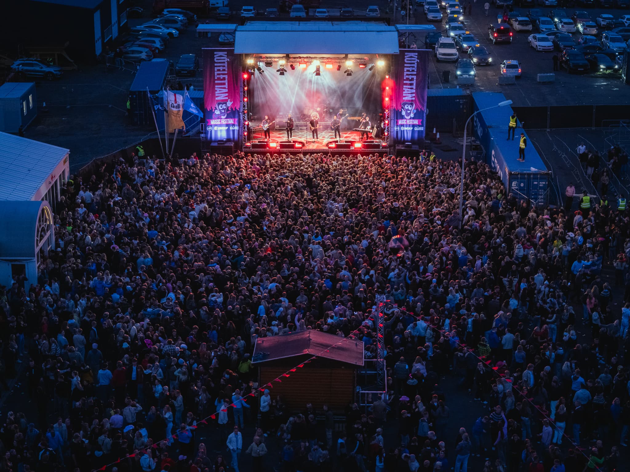 Stuðlabandið á útitónleikum